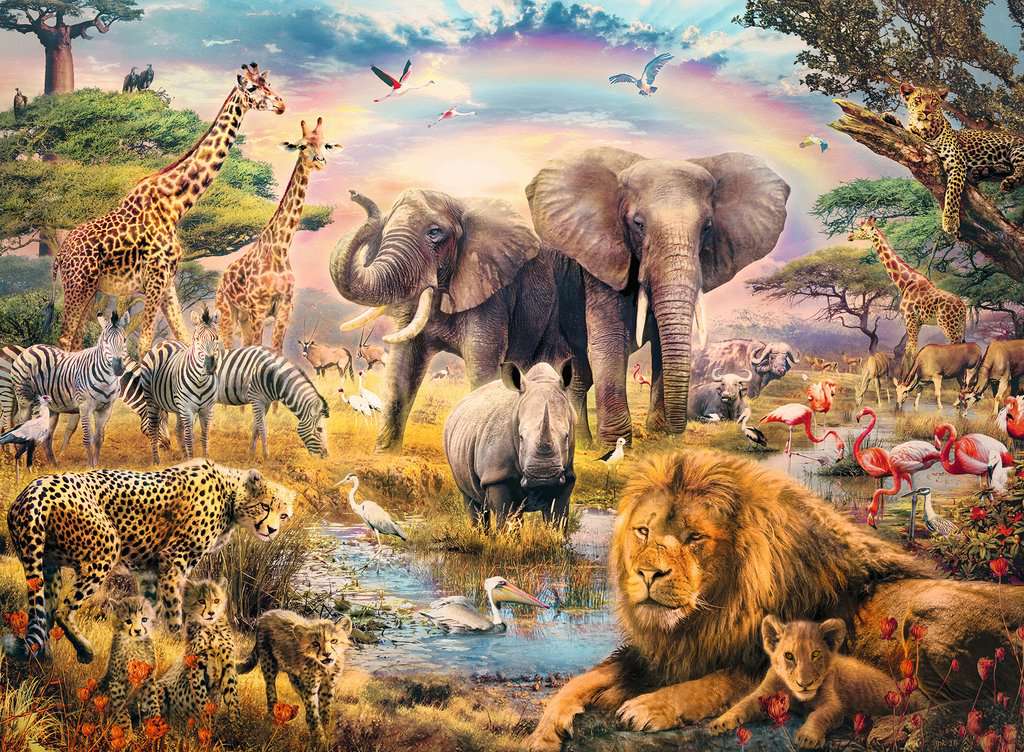Puzzle 100 XXL Teile Afrikanische Savanne 13.284 - Bild 2