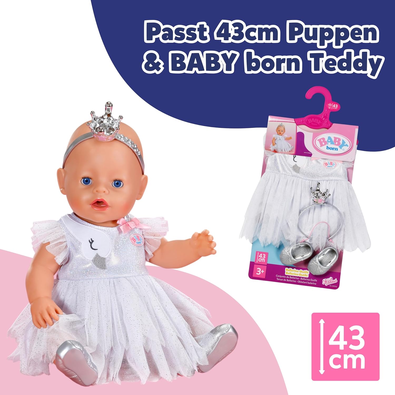 BABY born Ballerina-Outfit 43cm - Bild 5