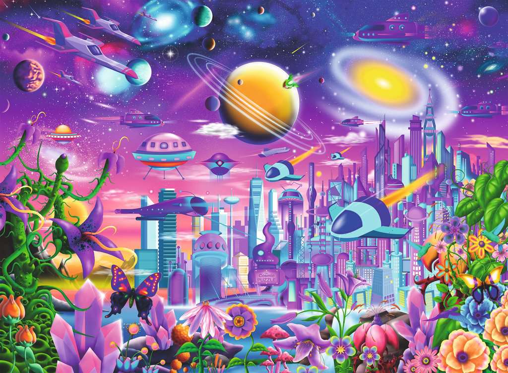Puzzle 200 Teile Kosmische Stadt 13.291 - Bild 2