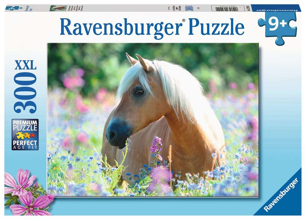 Puzzle 300 Teile Pferd im Blumenmeer 13.294 - Bild 1