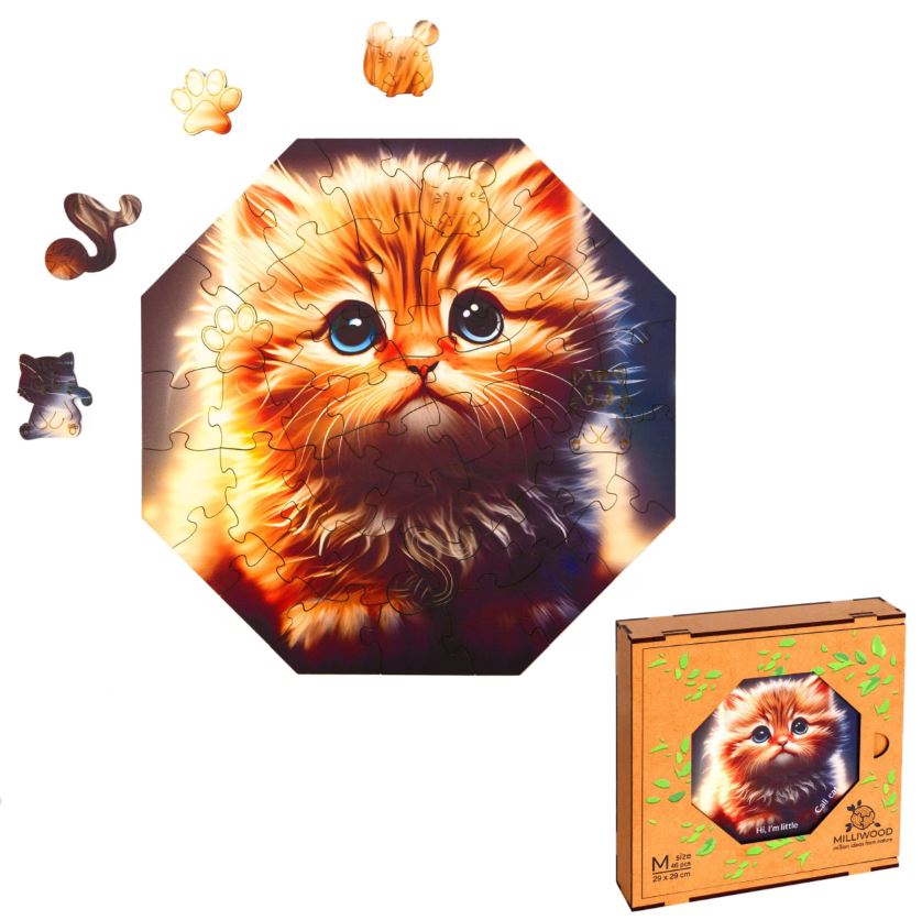 Puzzle Holz Cali Katze 46 Teile - Bild 4