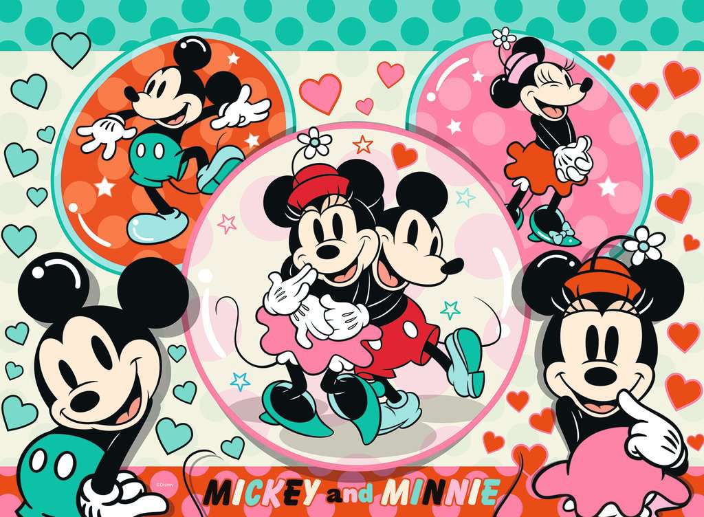 Puzzle 150 XXL Teile Unser Traumpaar Mickey und Minnie 13.325 - Bild 1