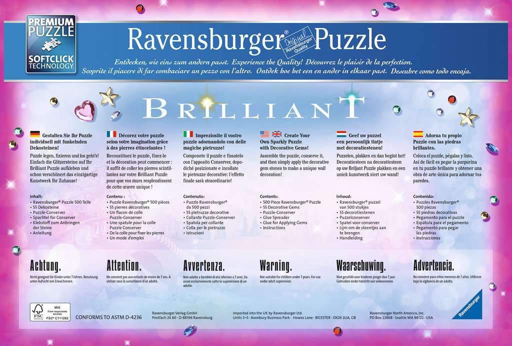Puzzle 500 Teile Arielles Unterwasserparadies mit Dekosteinen 13.327 - Bild 3