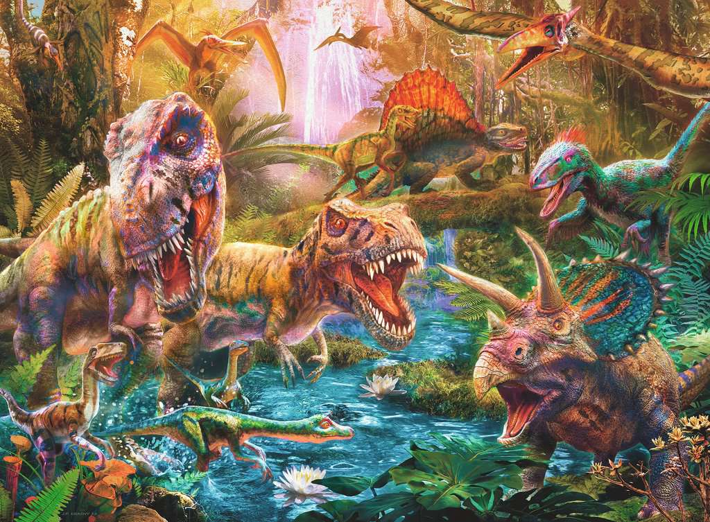 Puzzle 150 XXL Teile Versammlung der Dinosaurier 13.348 - Bild 2