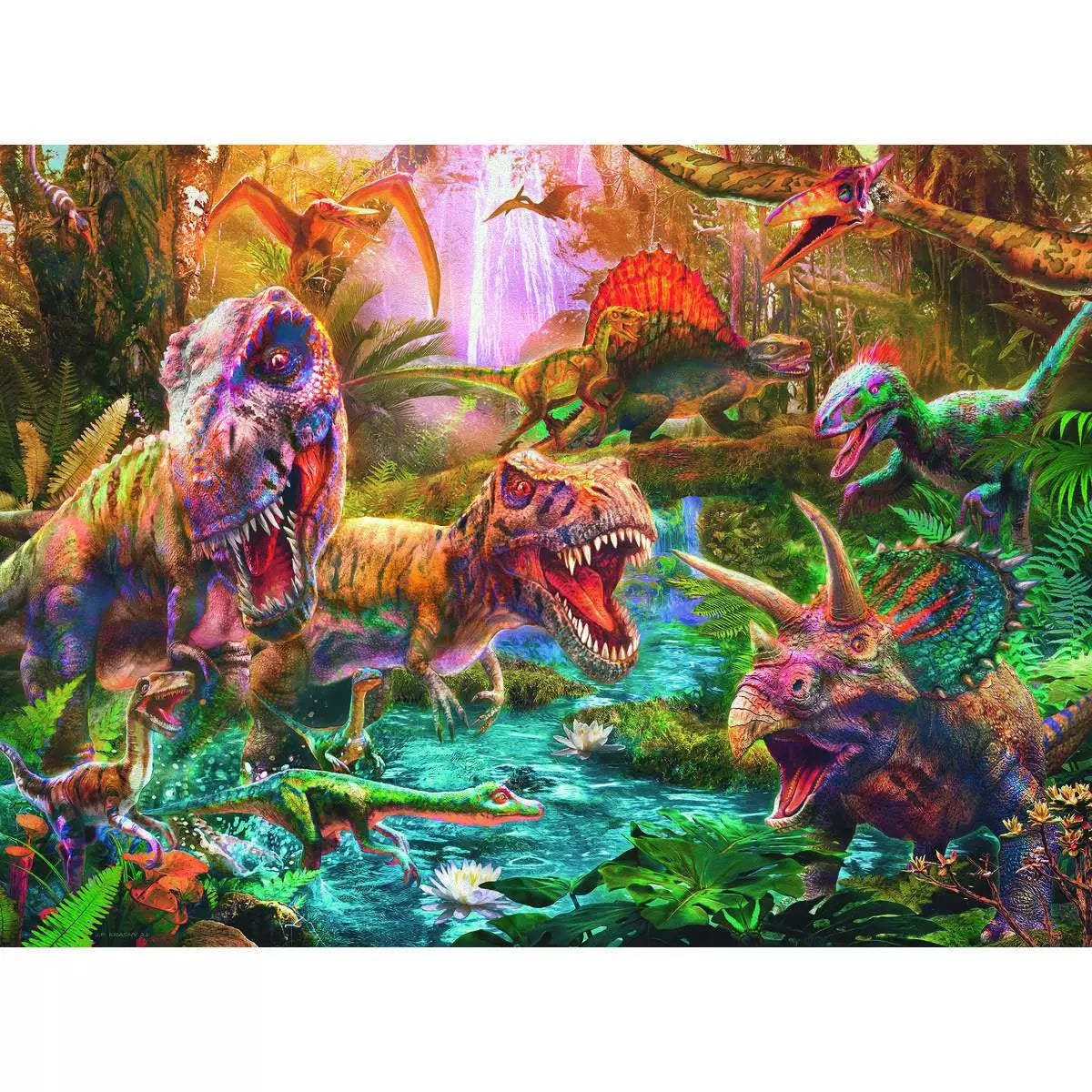 Puzzle 150 XXL Teile Versammlung der Dinosaurier 13.348 - Bild 2