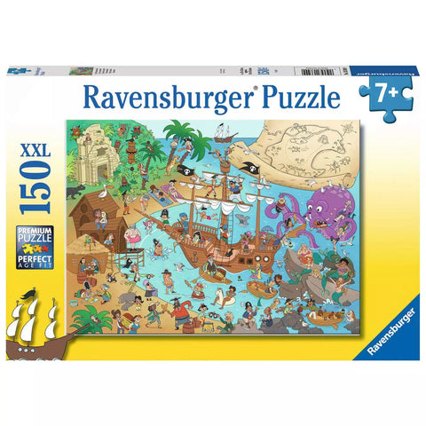 Verpackung Ravensburger Kinderpuzzle Die Piratenbucht 150 XXL-Teile 13349