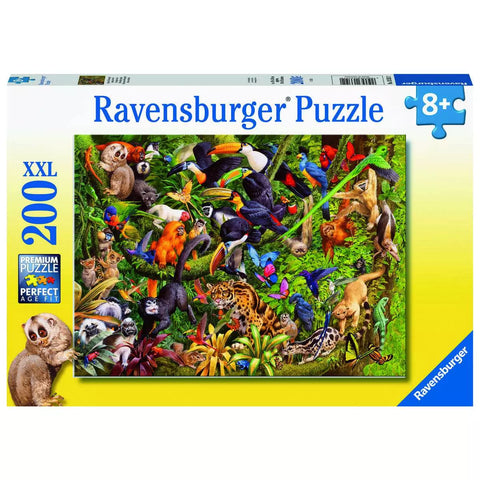 Verpackung Ravensburger Puzzle Bunter Dschungel, 200 XXL Teile