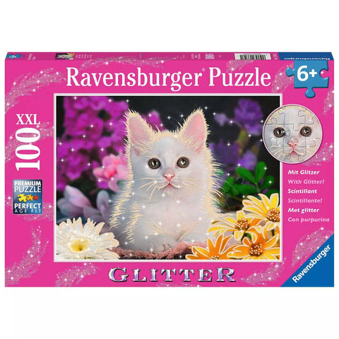 Verpackung Glitzerpuzzle Glitzerkatze 100 XXL-Teile 13358