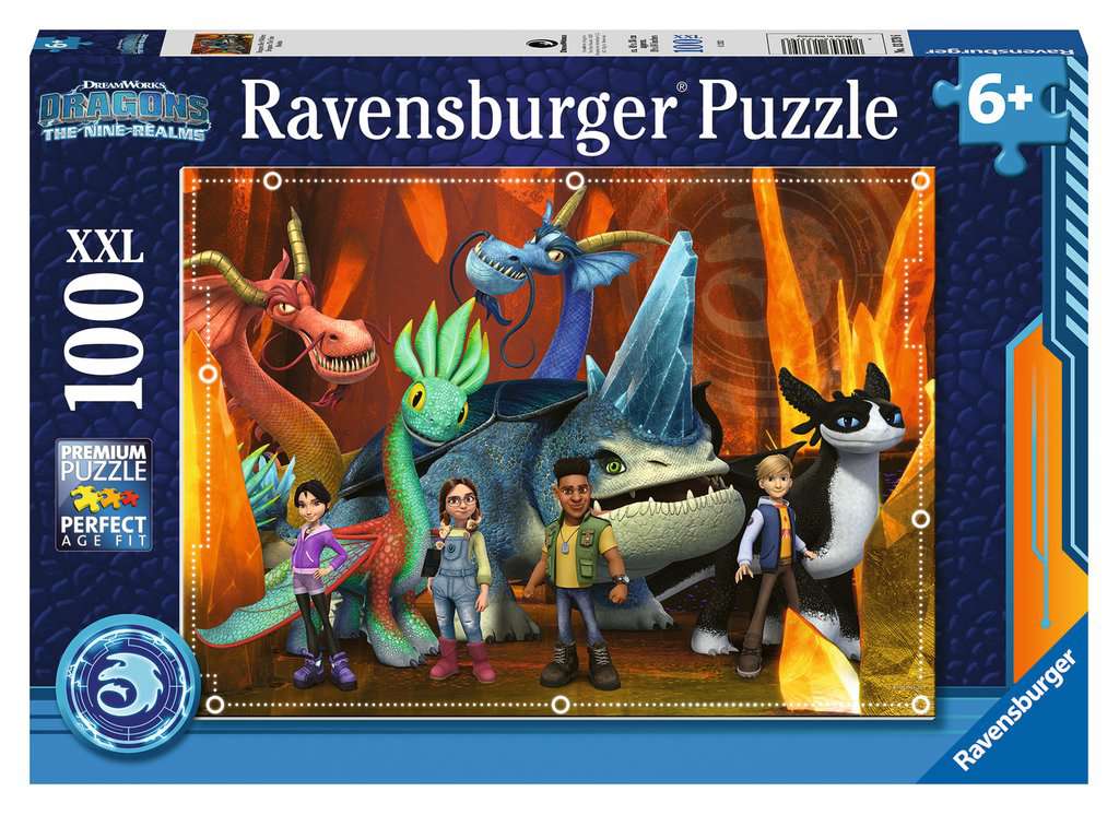 Puzzle 100 Teile Dragons: Die 9 Welten 13.379 - Bild 1