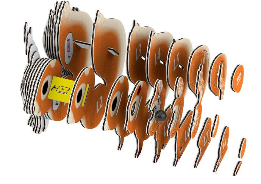 3D Bastelset Einchhörnchen - Bild 4