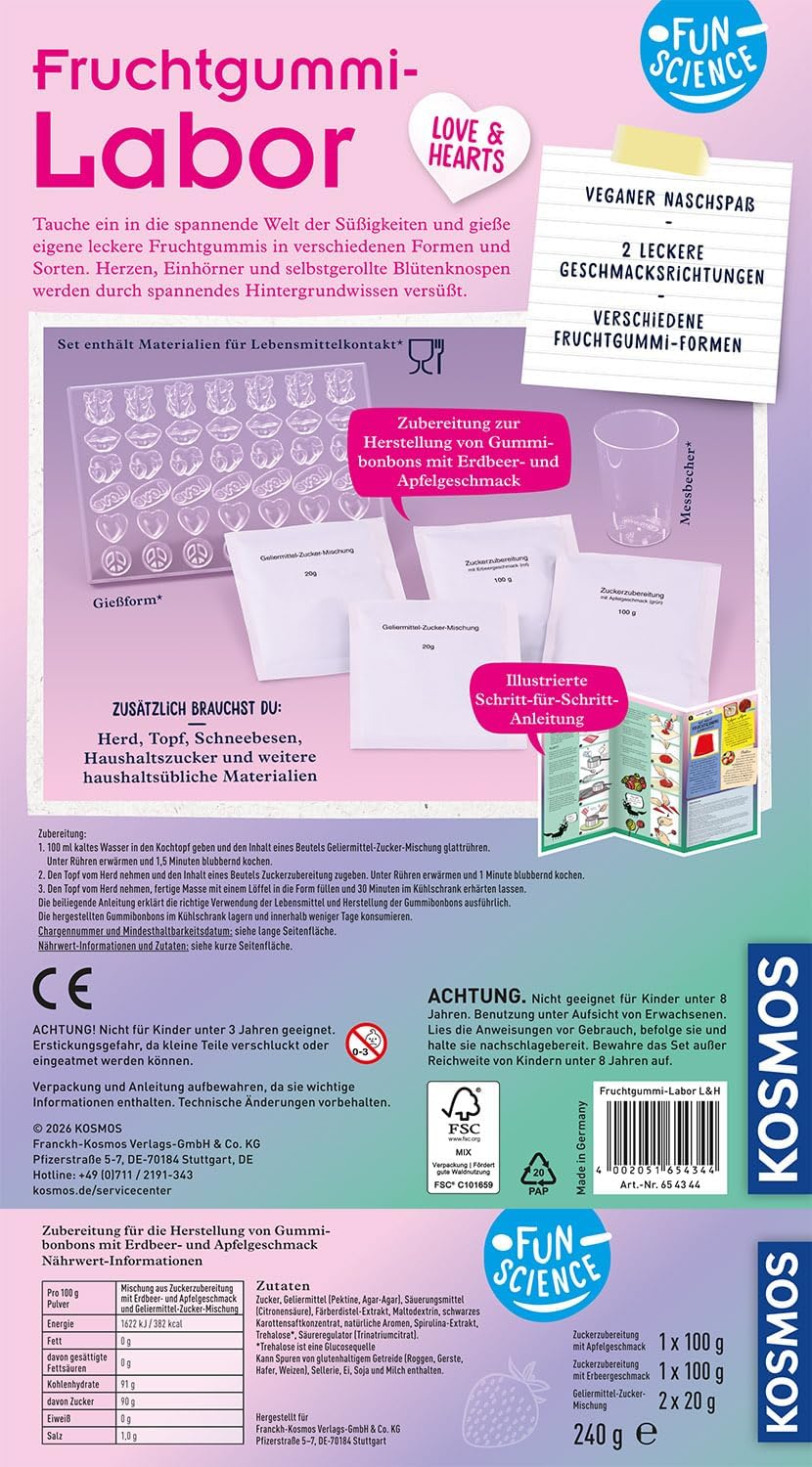 Kosmos Fun Science Fruchtgummi-Labor Love & Hearts - Bild 6