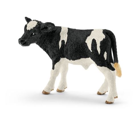 Schleich Kalb schwarzbunt 13798 - Bild 1