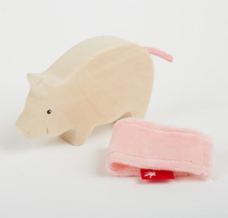 Holztier Schwein Cudly Wudly - Bild 3