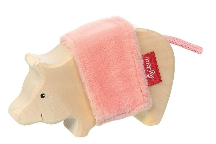 Holztier Schwein Cudly Wudly - Bild 1