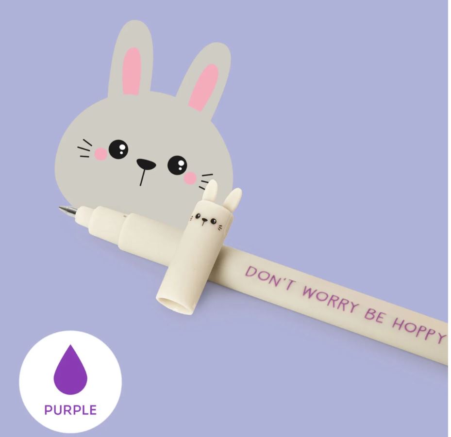 Legami Erasable Gel Pen Bunny purple - Bild 2