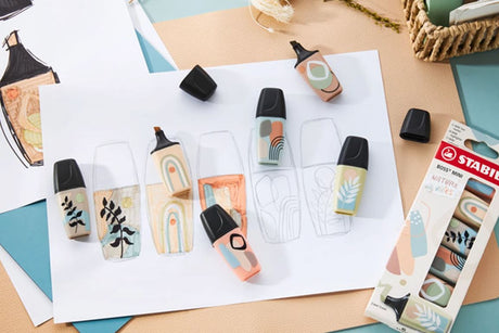 Stabilo Boss Mini Nature Vibes Leuchtmarkierer 6er