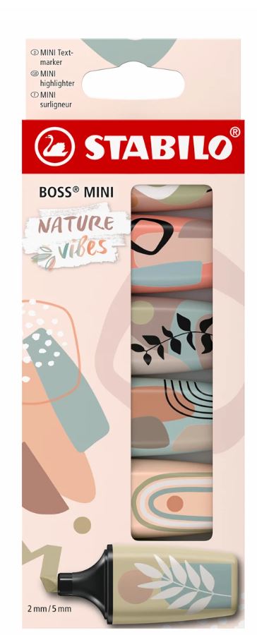 Stabilo Boss Mini Nature Vibes Leuchtmarkierer 6er - Bild 1