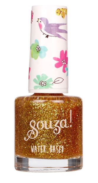 Souza Kinder Nagellack Transparent gold glitter - Bild 1