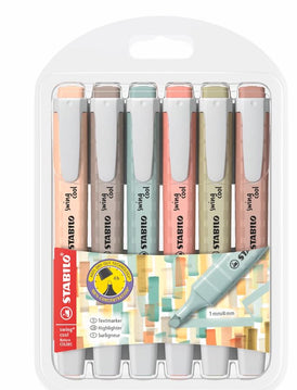 STABILO Textmarker swing cool Nature Colors 6er
