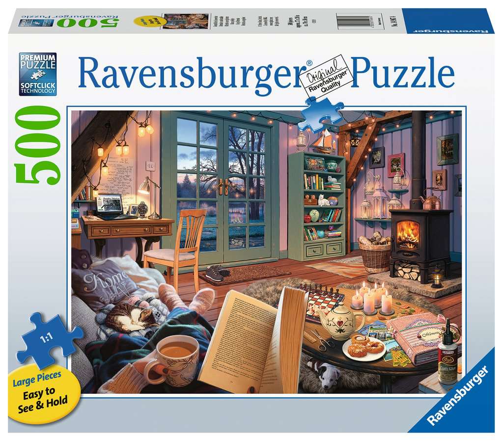 Puzzle 500 Teile Gemütliche Leseecke 14.967 - Bild 1
