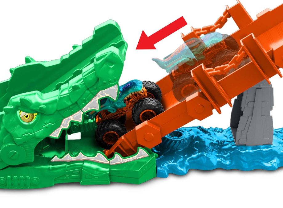 Hot Wheels Monster Truck Krokodil Crash Challenge - Bild 3