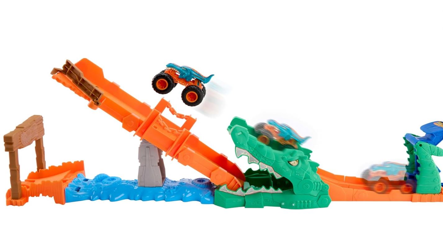 Hot Wheels Monster Truck Krokodil Crash Challenge - Bild 2