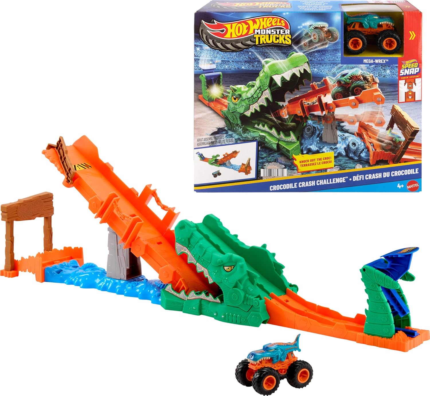 Hot Wheels Monster Truck Krokodil Crash Challenge - Bild 4