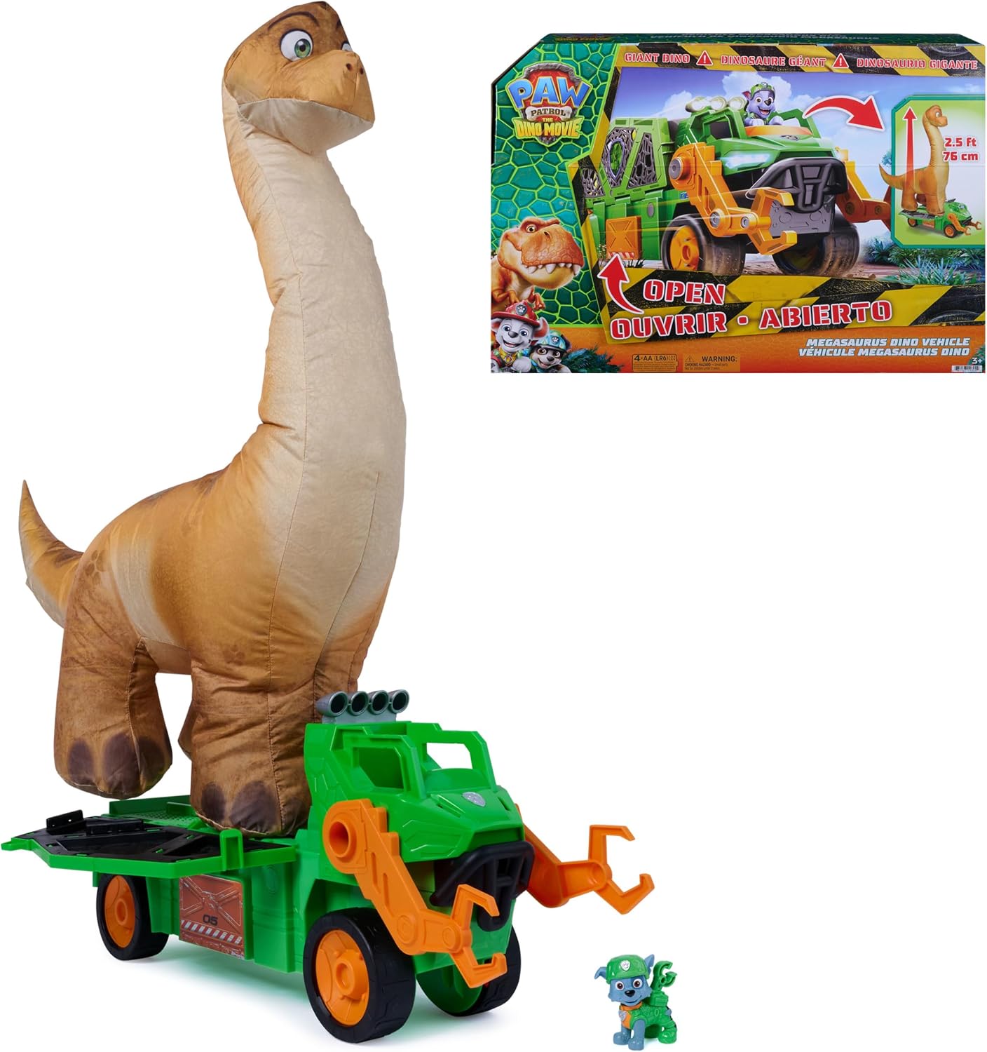 PAW Patrol Dino Movie Deluxe Megasaurus Dino-Fahrzeug - Bild 2