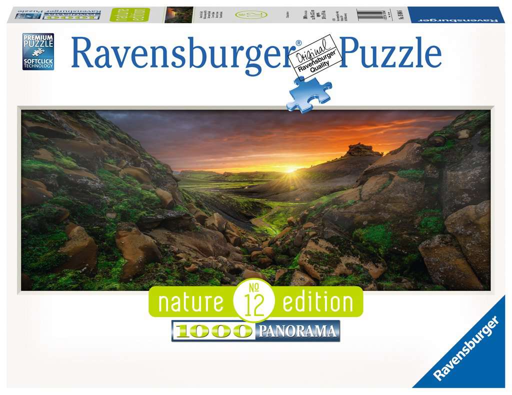 Puzzle 1000Teile Sonne über Island 15.094 - Bild 1