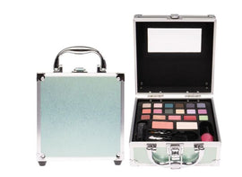 Kosmetikkoffer Grün - Silber mini