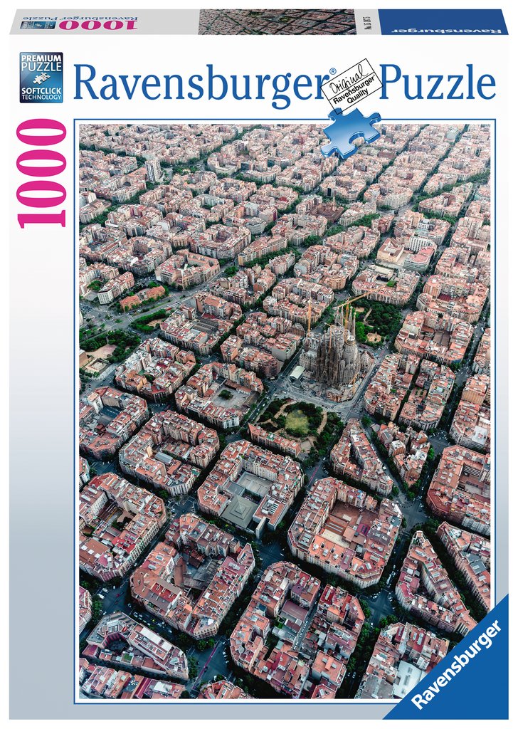 Puzzle 1000 Teile: Barcelona von oben 15.187 - Bild 1