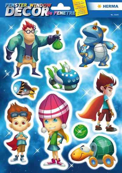 Herma Fensterbild A4 Superhelden - Bild 1