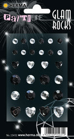 Herma Sticker Glam Rocks black + white