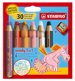 Stabilo Woody 3in1 Malstift 6er Unicorn