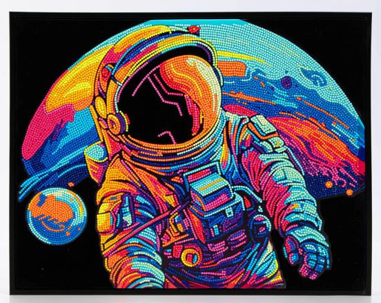 Diamond Painting Neon Astronaut - Bild 1