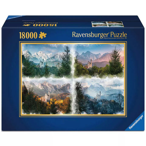 Verpackung Puzzle 18000 Teile Märchenschloss in 4 Jahreszeiten, Ravensburger 16137