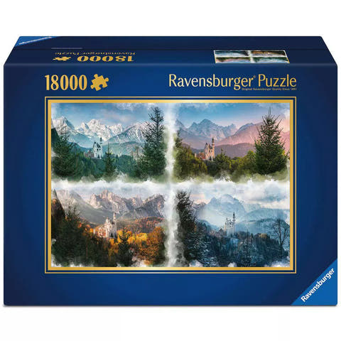 Verpackung Puzzle 18000 Teile Märchenschloss in 4 Jahreszeiten, Ravensburger 16137