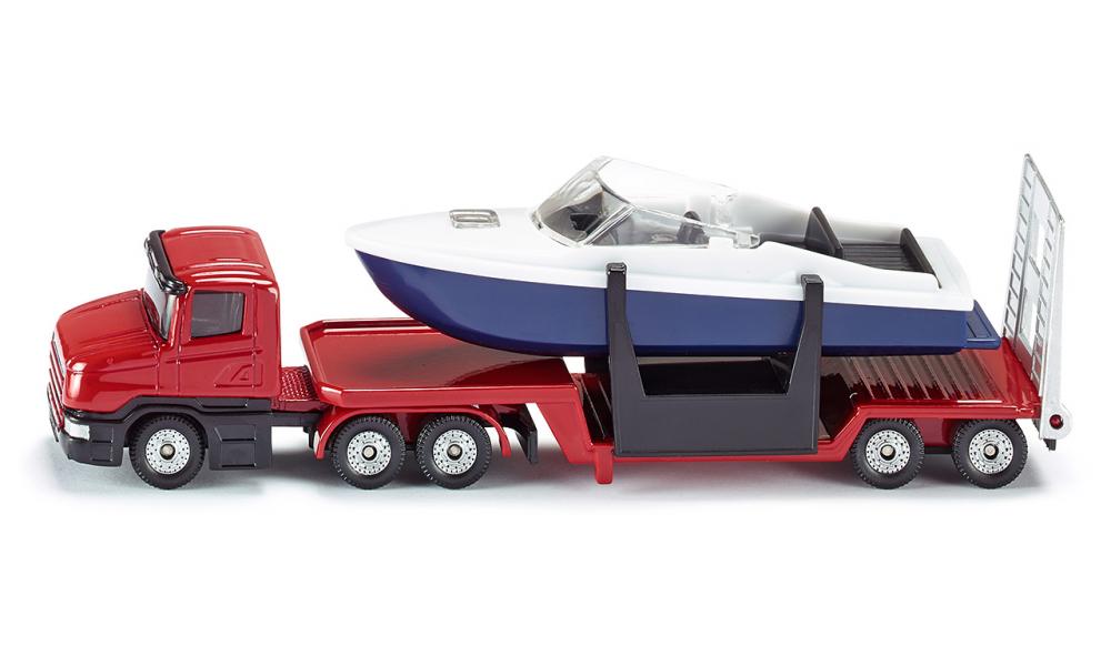 Siku Tieflader mit Boot 01.613 - Bild 1