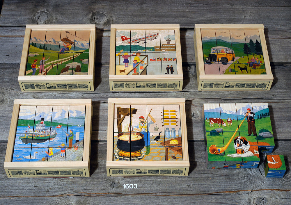 Klötzlipuzzle 16-teilig  35 mm  Swiss - Bild 1