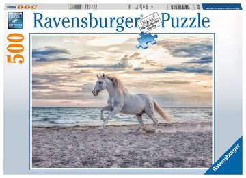 Puzzle 500 Teile Pferd am Strand 16.586 - Bild 1