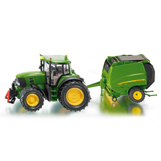 Siku John Deere mit Ballenpresse 01.665 - Bild 1