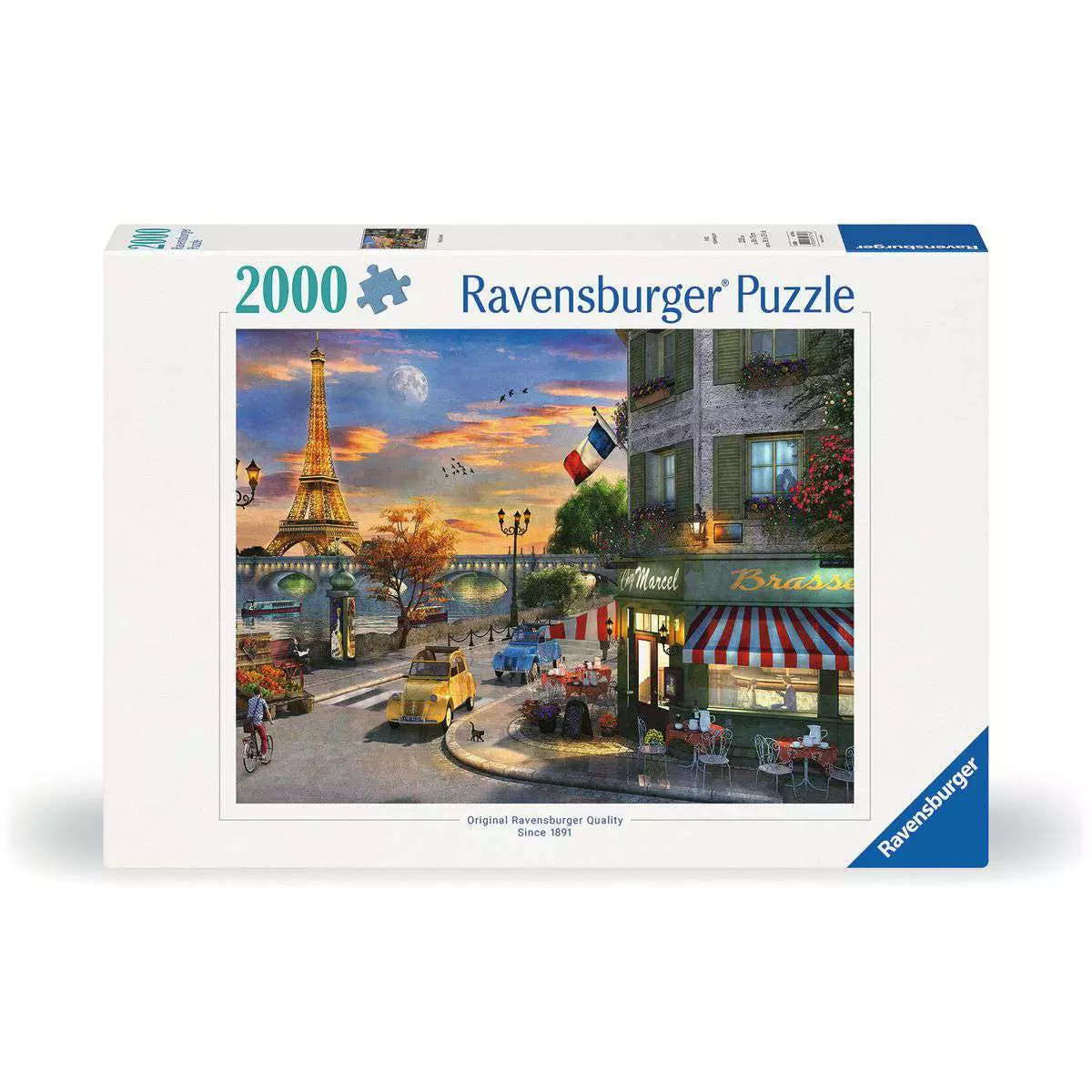 Puzzle 2000 Teile Romantische Abendstunde in Paris 16.716 - Bild 1