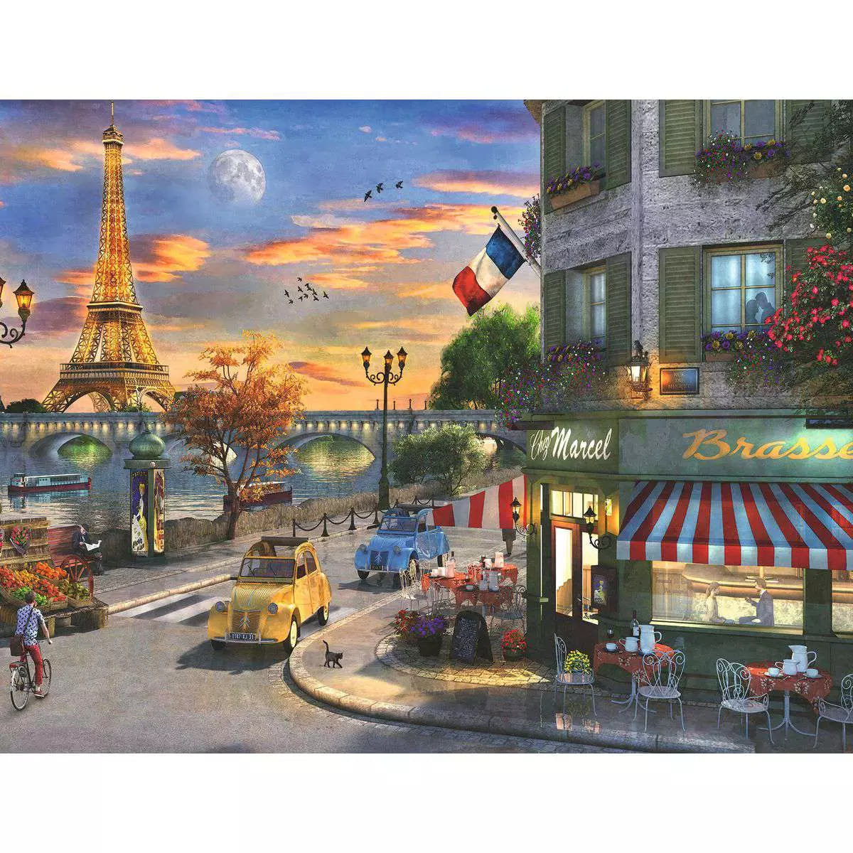 Puzzle 2000 Teile Romantische Abendstunde in Paris 16.716 - Bild 2