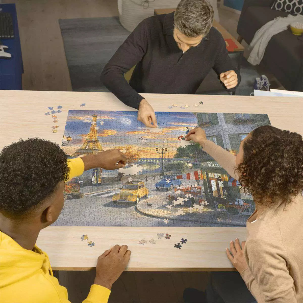 Puzzle 2000 Teile Romantische Abendstunde in Paris 16.716 - Bild 3