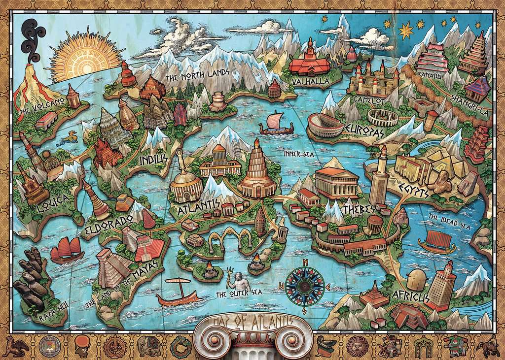 Puzzle 1000 Teile Geheimnisvolles Atlantis 16.728 - Bild 2