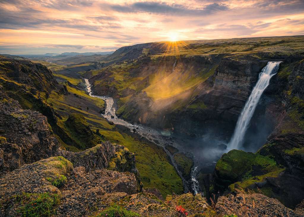 Puzzle 1000 Teile Haifoss auf Island 16.738 - Bild 2