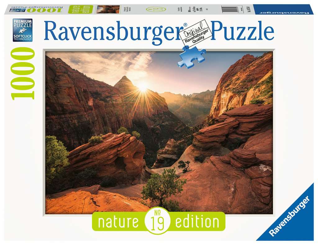 Puzzle 1000 Teile  Zion Canyon USA 16.754 - Bild 1