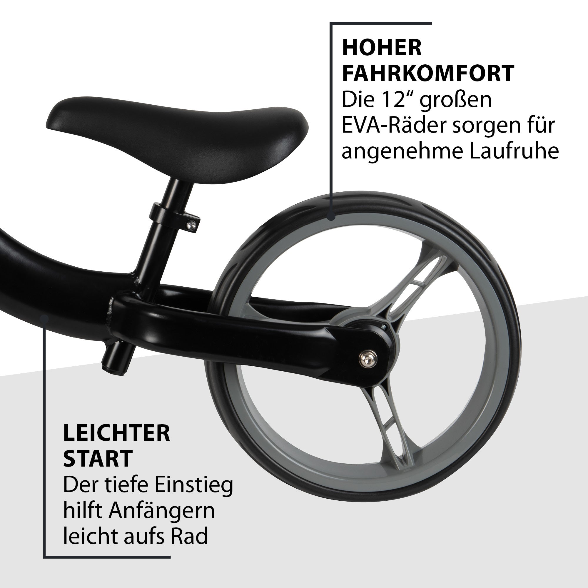 HUDORA Laufrad Classic, schwarz - Bild 2