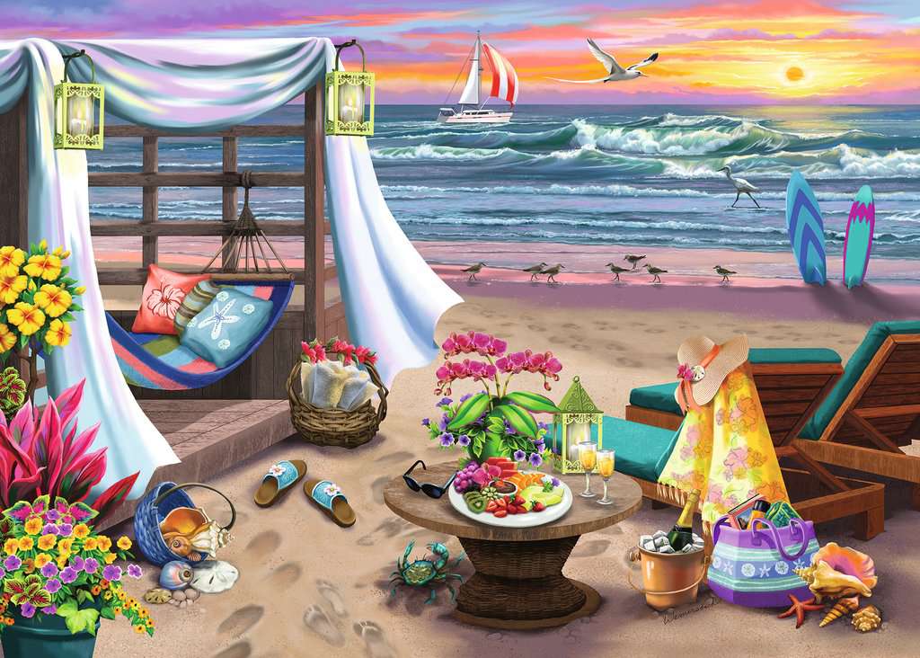 Puzzle 500 Teile Die Oase am Strand 16.792 - Bild 2