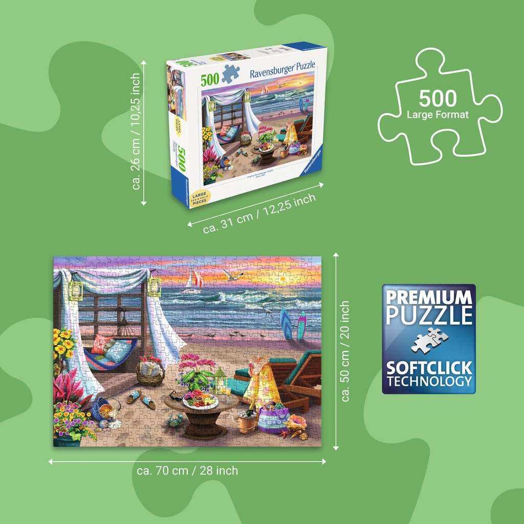 Puzzle 500 Teile Die Oase am Strand 16.792 - Bild 3